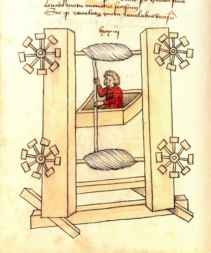 Prototyp výťahu v 15. storočí