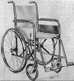 Skladací invalidný vozík z roku 1932.