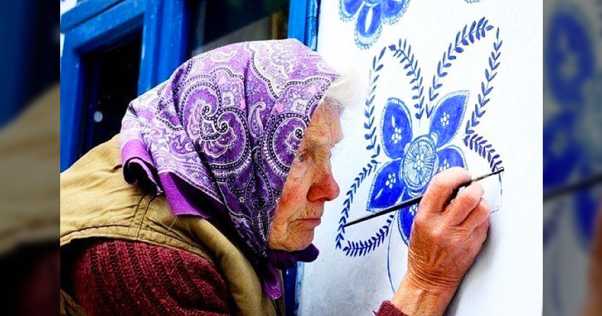 Babka maľuje dedinu