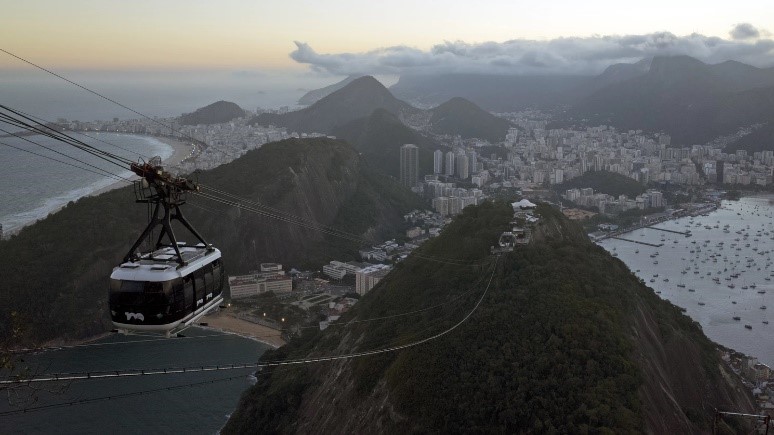lanovka v Riu de Janeiro